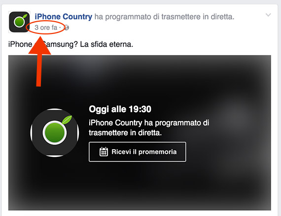 Data post Facebook