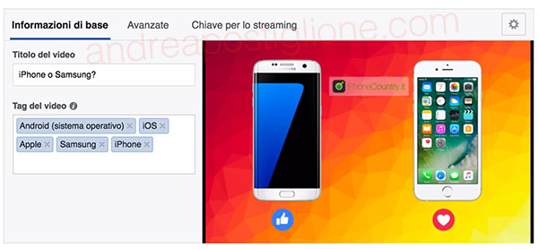 Diretta Anteprima su Facebook