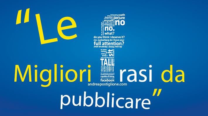 Migliori frasi da pubblicare su Facebook