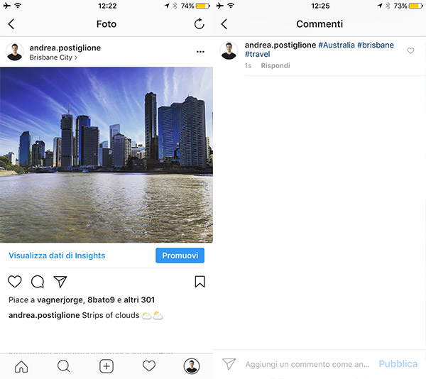 hashtag della foto a Brisbane