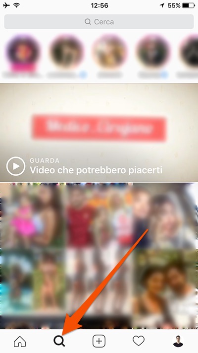 Pagina Esplora di Instagram