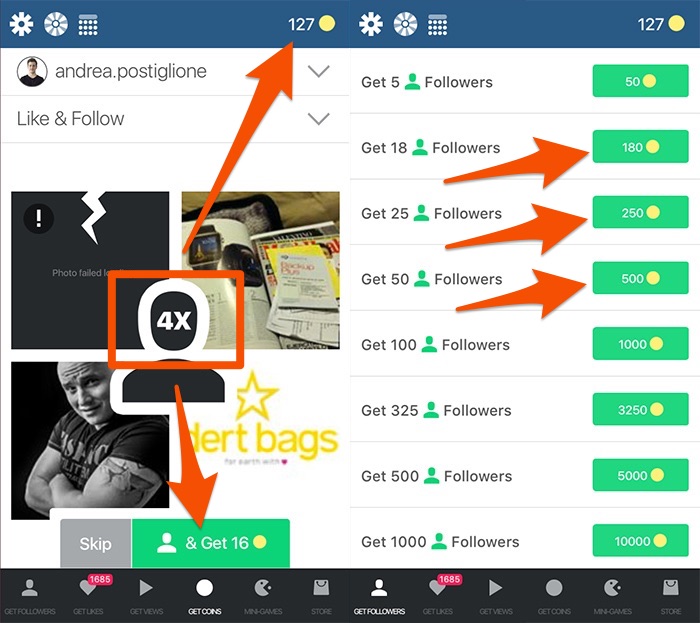 Come funzionano le app follower Instagram