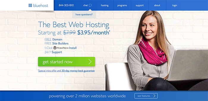 Bluehost per WordPress