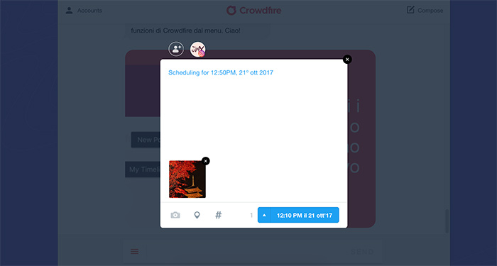Crowdfire su Instagram