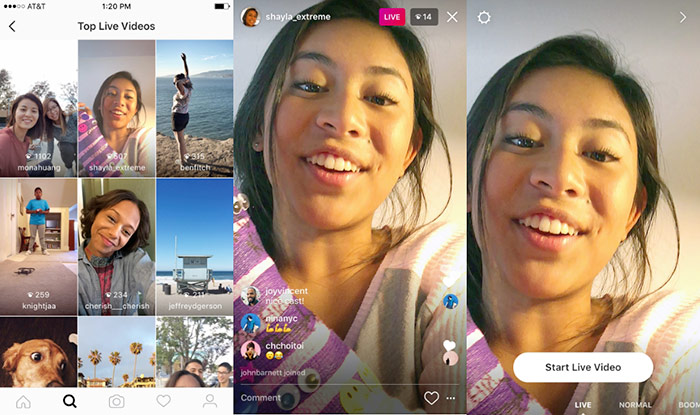 Dirette live su Instagram