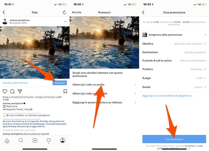 Instagram Sponsorizzazioni