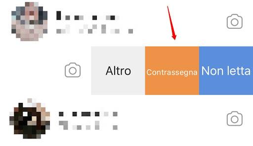 Contrassegna i direct di Instagram