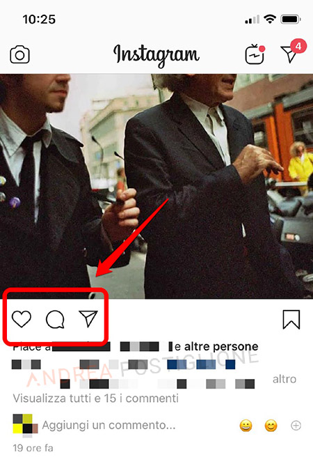 Funzioni di Instagram Direct