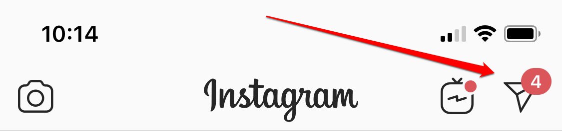 Icona di Instagram Direct