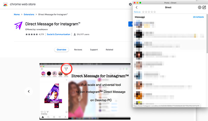 Direct Message for Instagram