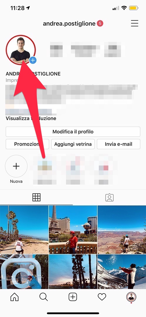 Aprire Editor delle Storie