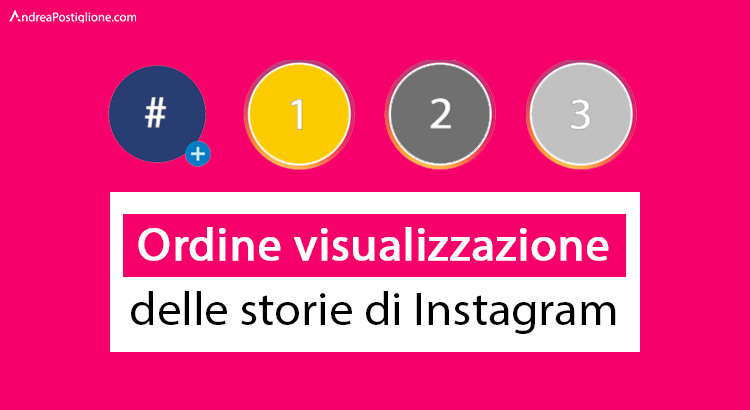 Ordine di visualizzazione di Storie su Instagram