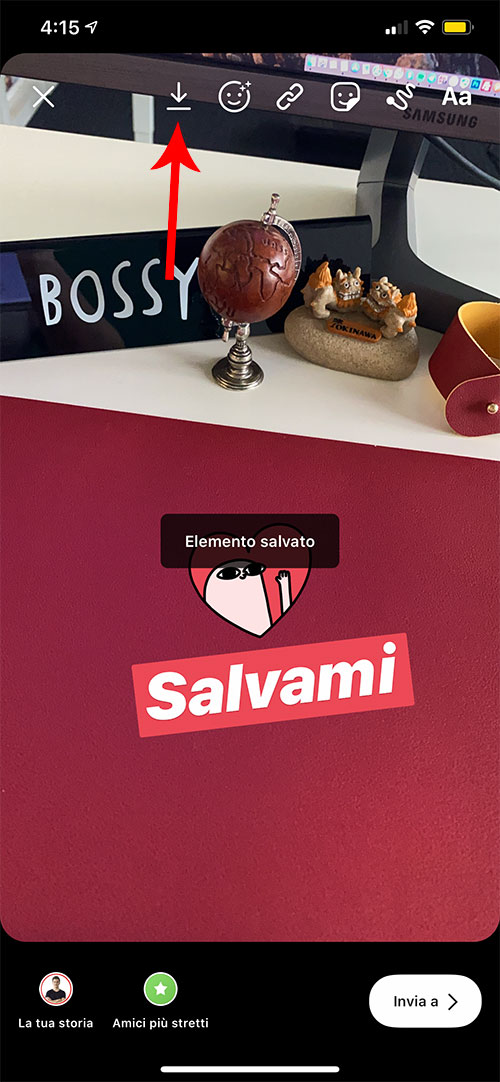 Salvare le storie di Instagram