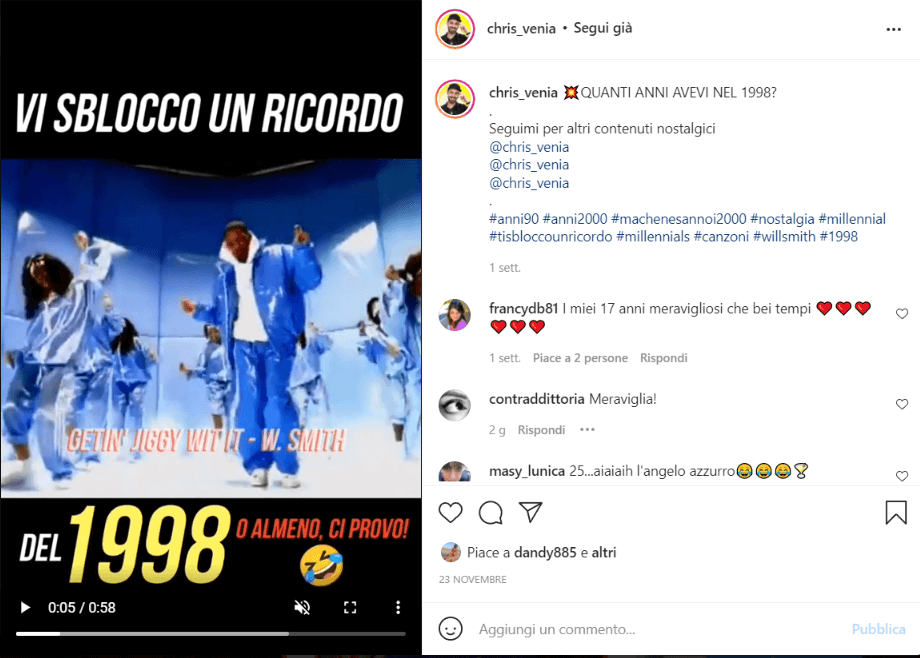 Vi sblocco un ricordo di Chris Venia