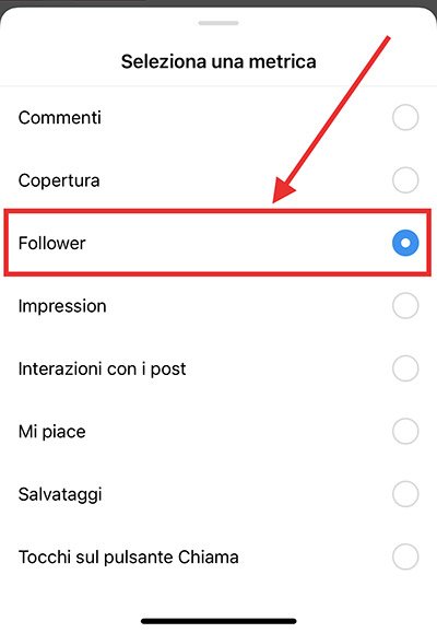 Filtro Follower su Instagram