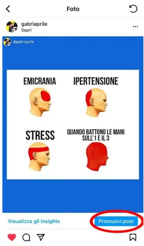 Post vincente su Instagram