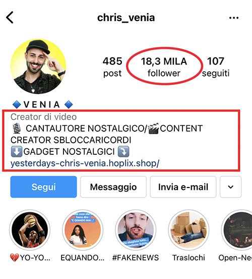 Profilo di Chris Venia