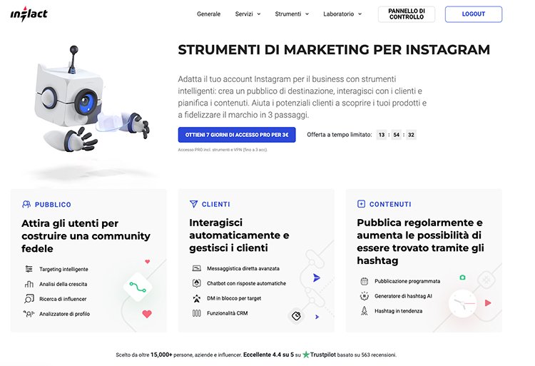 Inflact per Instagram