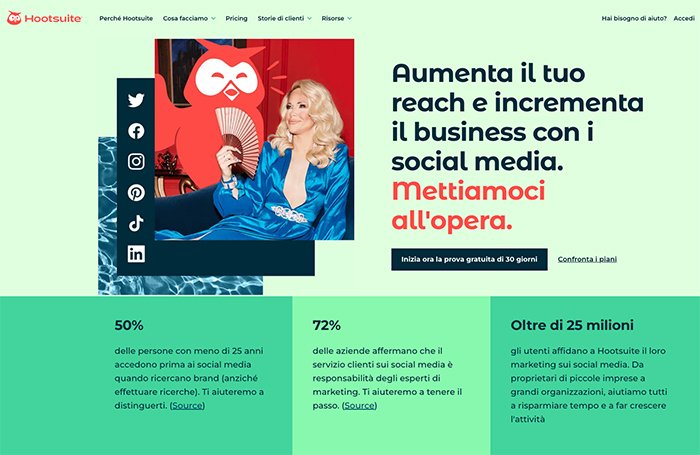 Programmare post su Pinterest con Hootsuite