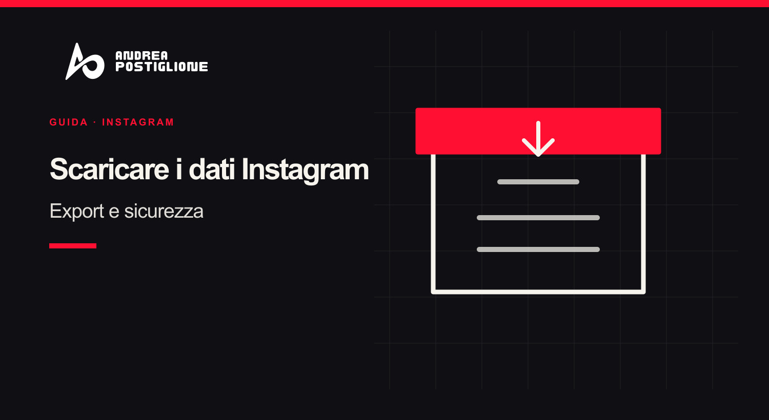Scaricare i dati Instagram: export e sicurezza