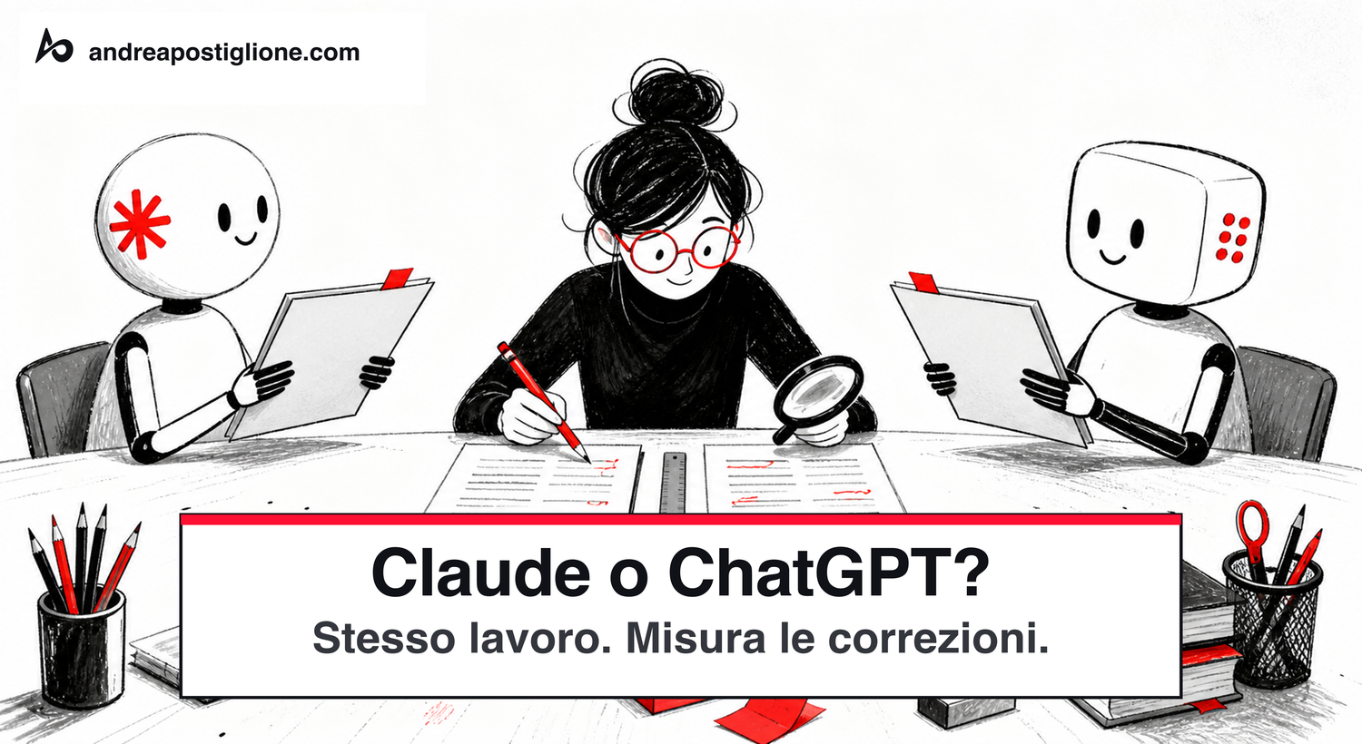 Confronto pratico tra Claude e ChatGPT basato sul numero di correzioni