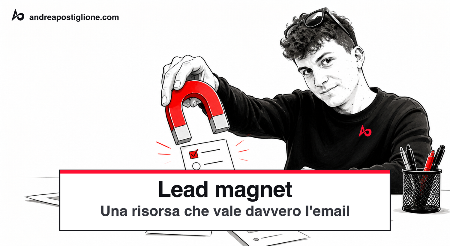 Andrea progetta una risorsa utile collegando il problema del lettore al risultato